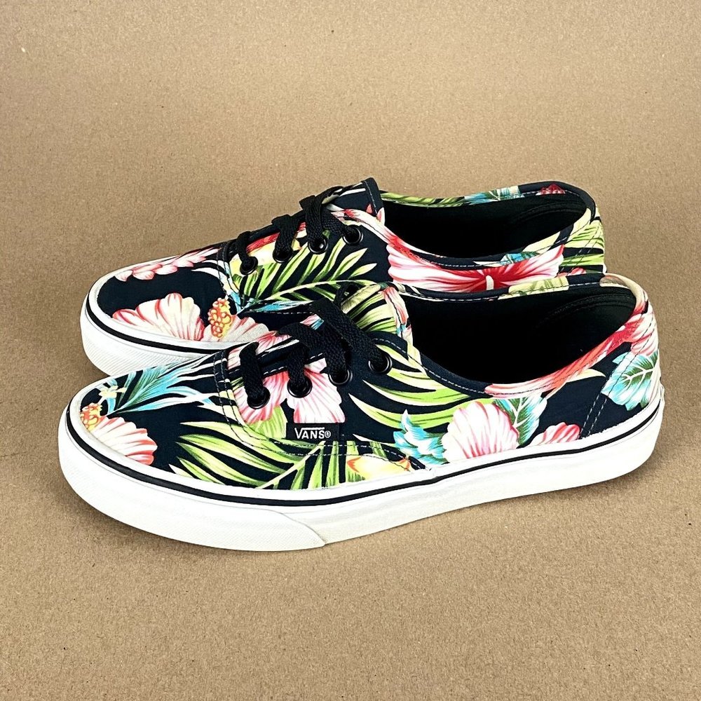 Vans Women's Black Tropical Floral Sneakers